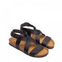 AMBRO BLACK SANDALI VEGAN INCROCIATI SLINGBACK