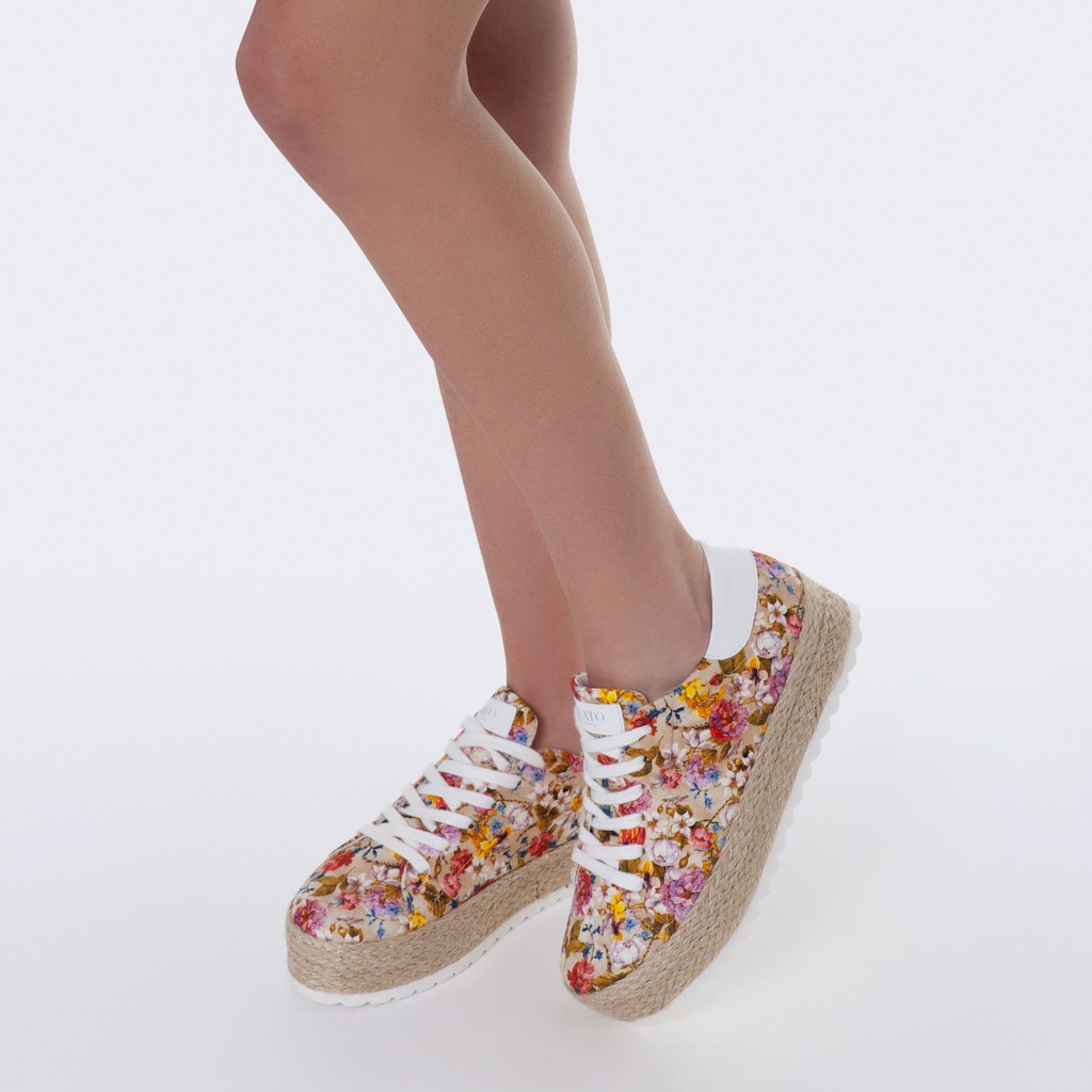 GIANNA FLOREALE - Scarpe Vegane Ecologiche - Made il Italy