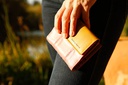 FOLDING PURSE - BLACK | PINK