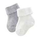 Calze con peluche, confezione da 2 pz. Cotone bio