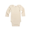 Body maniche lunghe lana e seta denim