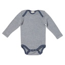 Body maniche lunghe lana e seta denim