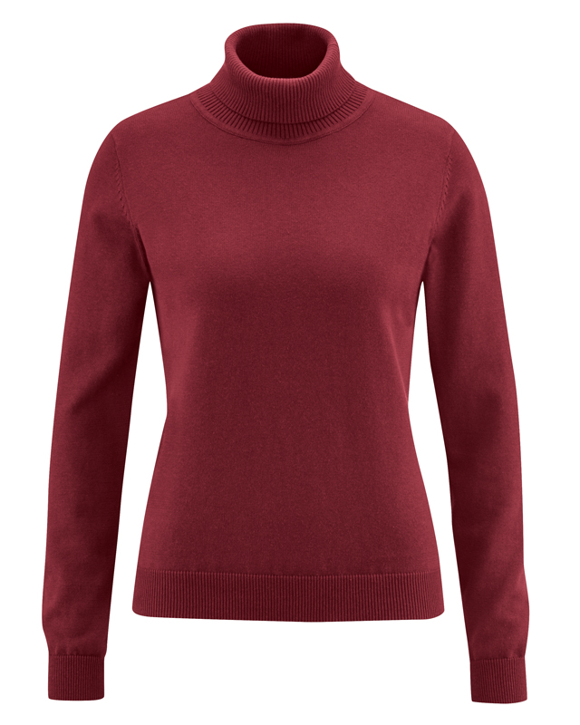Pullover in maglia dolcevita cotone bio e canapa