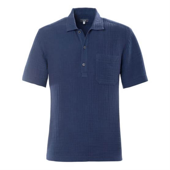 Polo camicia  - cotone biologico denim