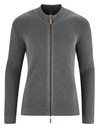 Cardigan con zip lunga bio