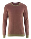 Pullover punto seme uomo – canapa e cotone biologico