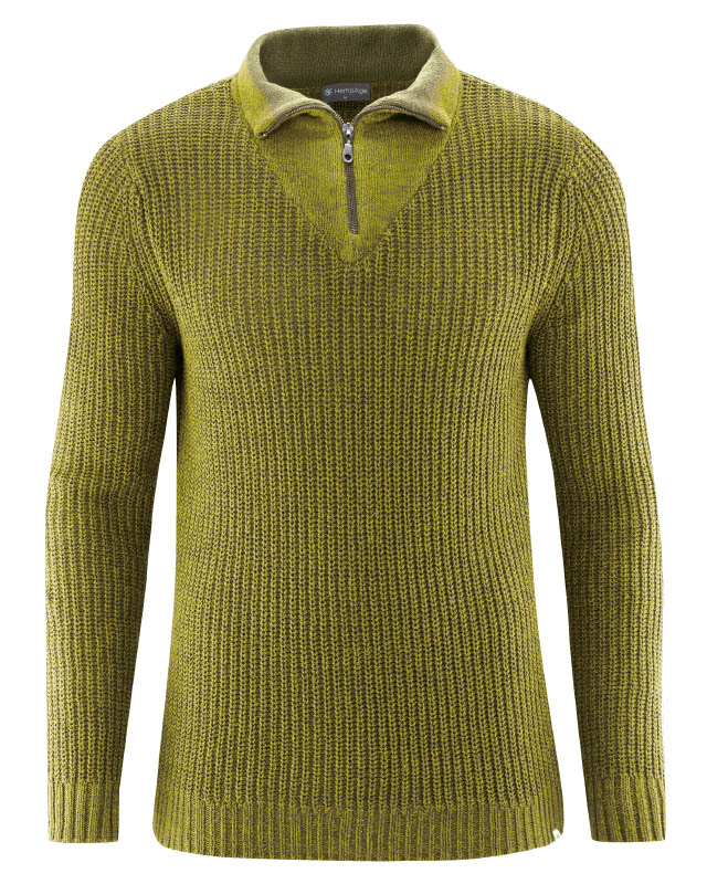 Maglione uomo Canapa e Cotone bio riciclati