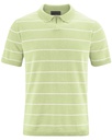 Polo shirt a righe in pura canapa e cotone biologico