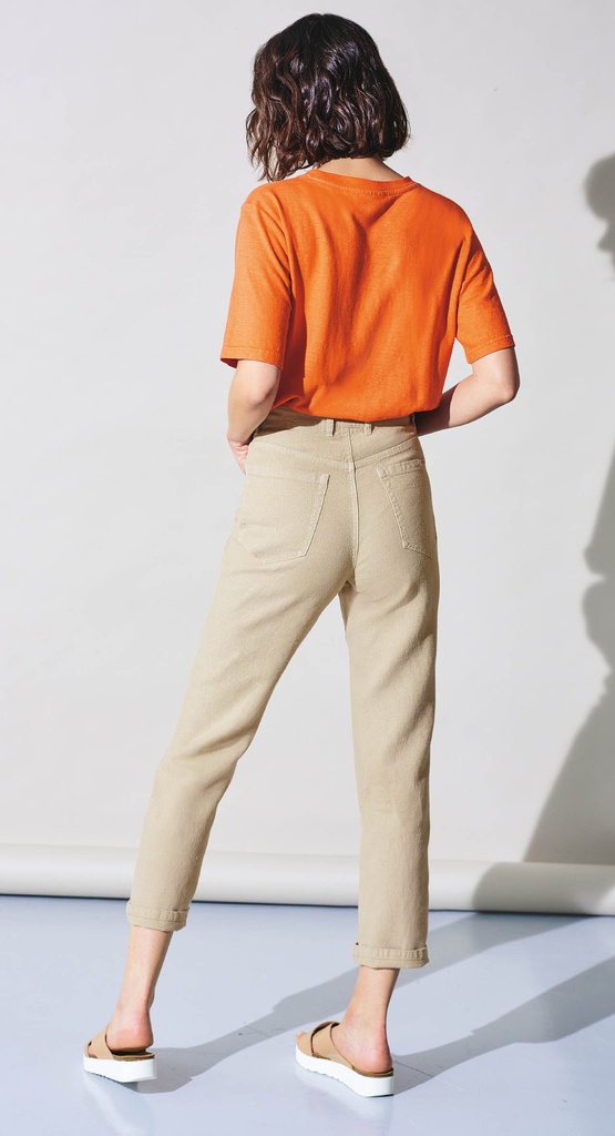 Jeans crop canapa e cotone biologico
