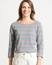 Maglia maniche 7/8 canapa e cotone bio