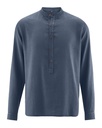 Camicia coreana, canapa e cotone biologico