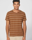 T-shirt a righe in pura canapa e cotone biologico
