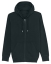 Felpa bio con zip e cappuccio