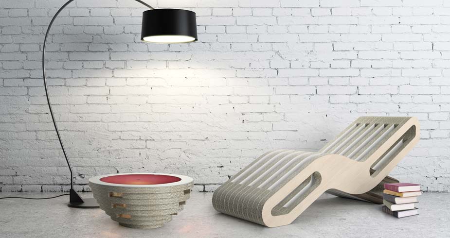PREZZO SU RICHIESTA - Chaise Longue X2 Onde - Legno o Laccato