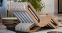 PREZZO SU RICHIESTA - Chaise Longue X2 Onde - Legno o Laccato