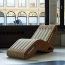 PREZZO SU RICHIESTA - Chaise Longue X2 Onde - Legno o Laccato
