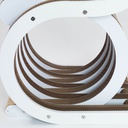 PREZZO SU RICHIESTA - Twist Chair - sedia in cartone e legno laccato
