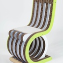 PREZZO SU RICHIESTA - Twist Chair - sedia in cartone e legno laccato colorato