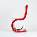 PREZZO SU RICHIESTA - Twist Chair - sedia in cartone e legno laccato colorato