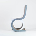PREZZO SU RICHIESTA - Twist Chair - sedia in cartone e legno laccato colorato