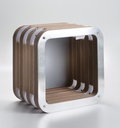 PREZZO SU RICHIESTA - More Light - Modulo libreria Cartone 45 - Foglia Argento