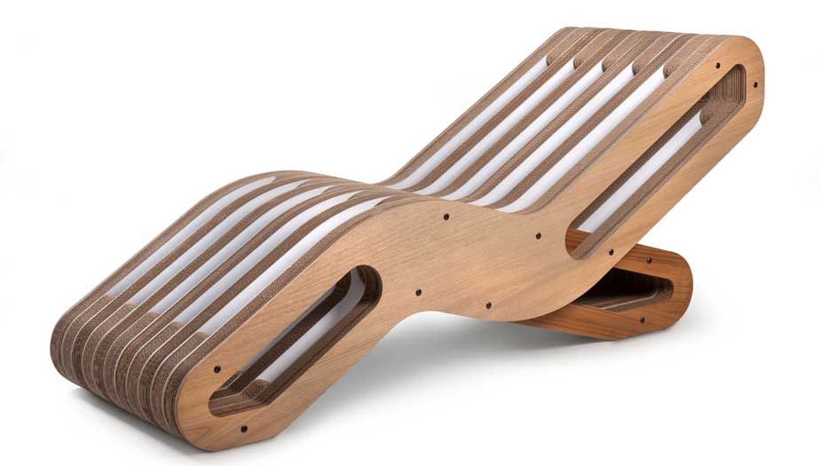 PREZZO SU RICHIESTA - Chaise Longue X2 Onde - Legno o Laccato