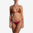 Triangolo Reversibile Red Flower Orange Tiger