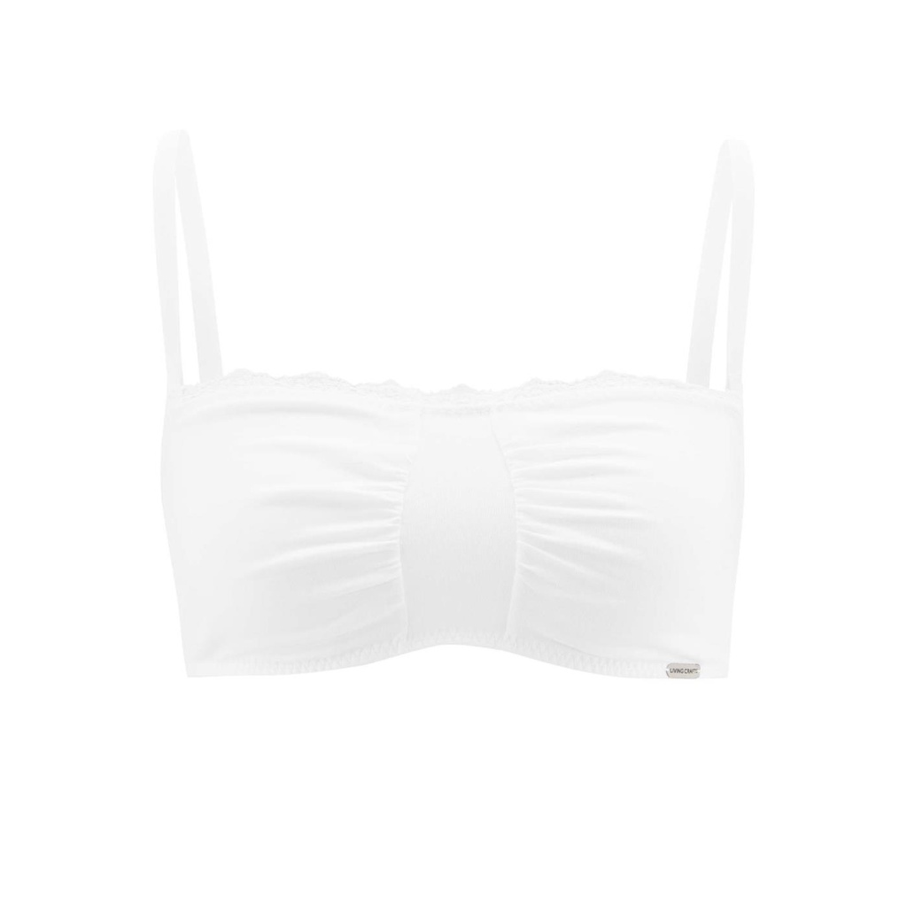 Elodie -  Reggiseno bra cotone biologico bianco