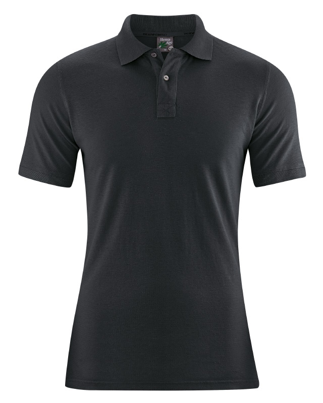 Polo shirt in canapa e cotone organico