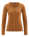 Cardigan in canapa riciclata e cotone bio riciclato